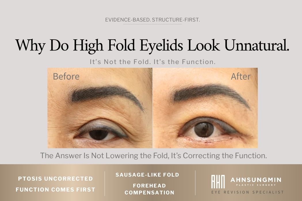 Why Do High Fold Eyelids Look Unnatural? | Ptosis & Structural Cause