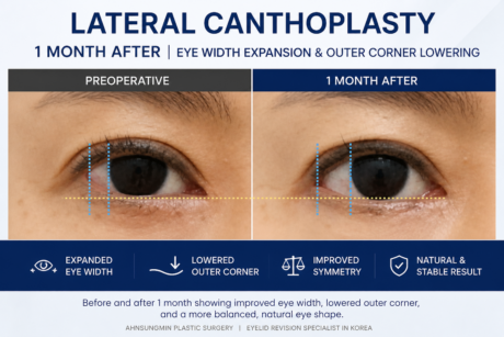 Lateral Canthoplasty Case: Expanding Eye Width and Softening the Outer Eye Shape.